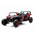 Elektrické autíčko Buggy ATV Racing UTV2000 Štvormiestne!!! Červená - 4 X 150W - 24V14Ah + 24V14Ah grátis 